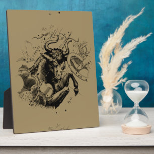 Taurus Sign Constellation Hevelius circa 1690 Plaque