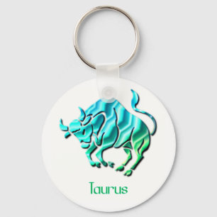Taurus Sign Keychain