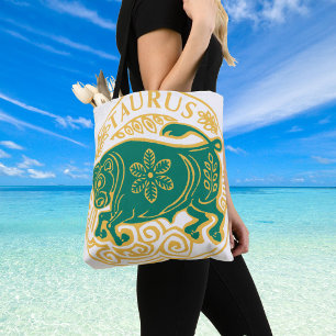 Taurus Sign of the Zodiac on a Tote Bag