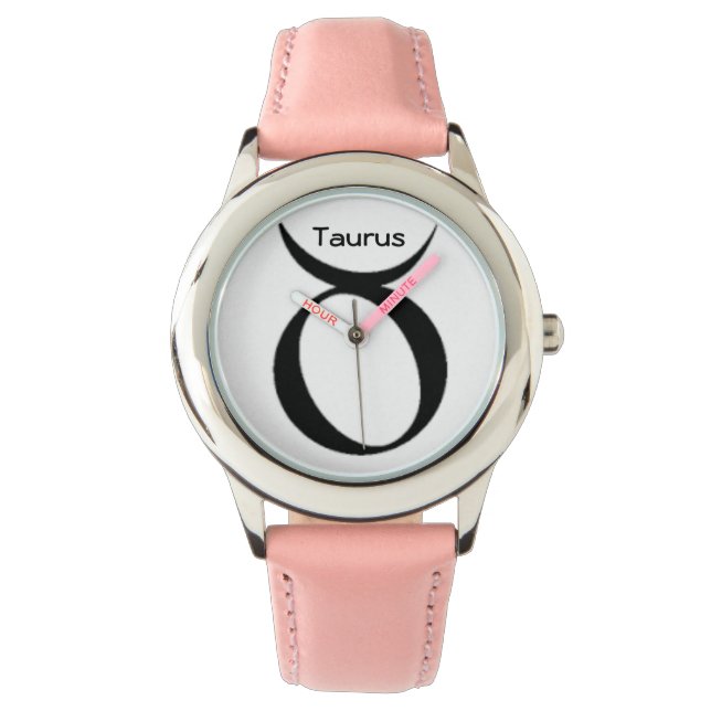 Taurus Sign of the Zodiac Watches. Watch (Front)