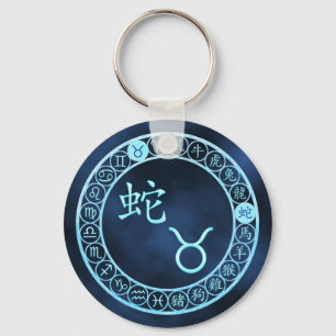 Taurus/Snake Key Ring