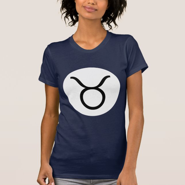 Taurus Symbol - Dark Tee - Customised (Front)