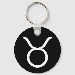 Taurus Symbol Key Ring