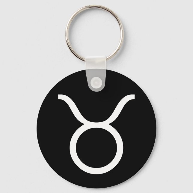 Taurus Symbol Key Ring (Front)