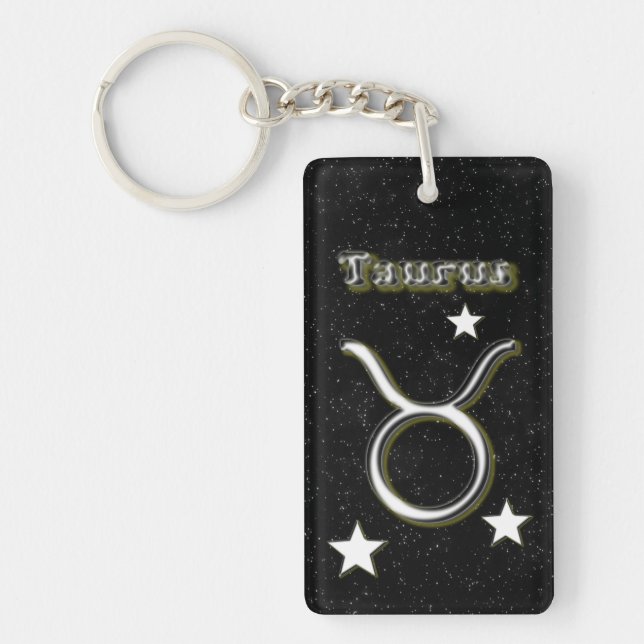 Taurus symbol key ring (Front)