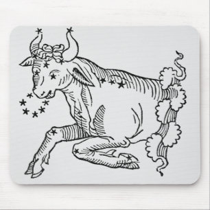 Taurus (the Bull) an illustration from the 'Poetic Mouse Mat
