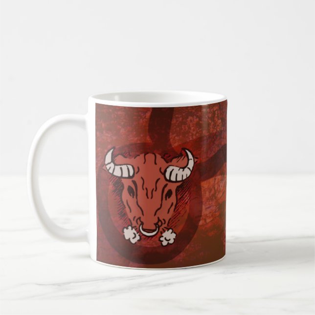 Taurus The Bull astrology mug (Left)