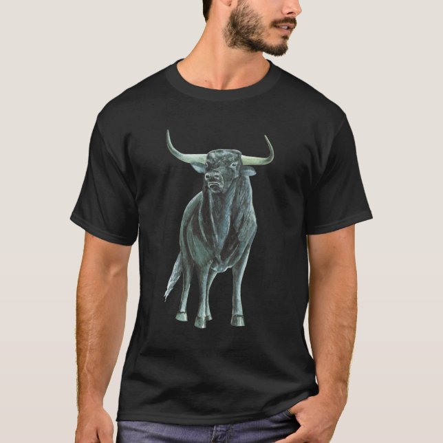 Taurus the Bull astrology star sign zodiac T-Shirt (Front)