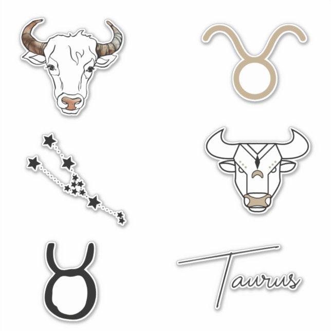 Taurus the Bull birthday astrology zodiac black  (Front)