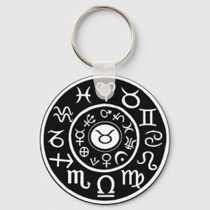 Taurus the Bull Celestial Zodiac Key Ring