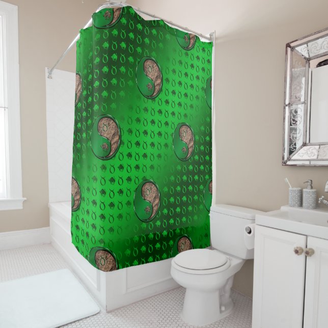 Taurus the Bull Shower Curtain (In Situ)