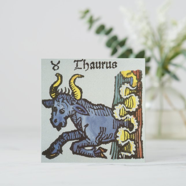 Taurus the Bull, Vintage Signs of the Zodiac (Standing Front)