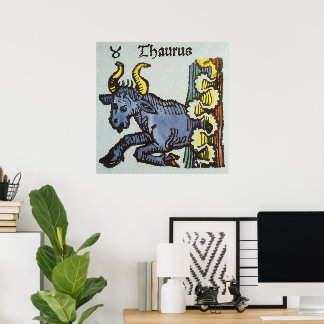 Taurus the Bull, Vintage Signs of the Zodiac