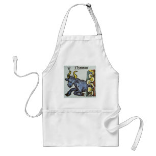 Taurus the Bull, Vintage Signs of the Zodiac Standard Apron
