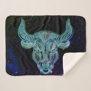 taurus the bull zodiac blanket