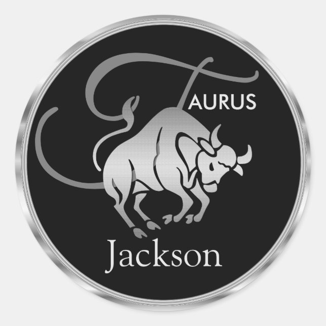 Taurus ♉ the Bull - Zodiac Horoscope Classic Round Sticker (Front)