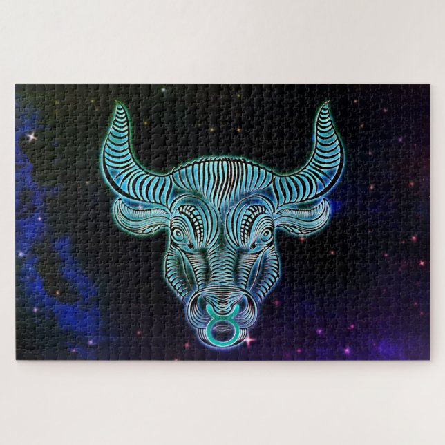taurus the bull zodiac puzzle (Horizontal)