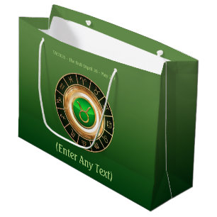 Taurus - The Bull Zodiac Sign Large Gift Bag