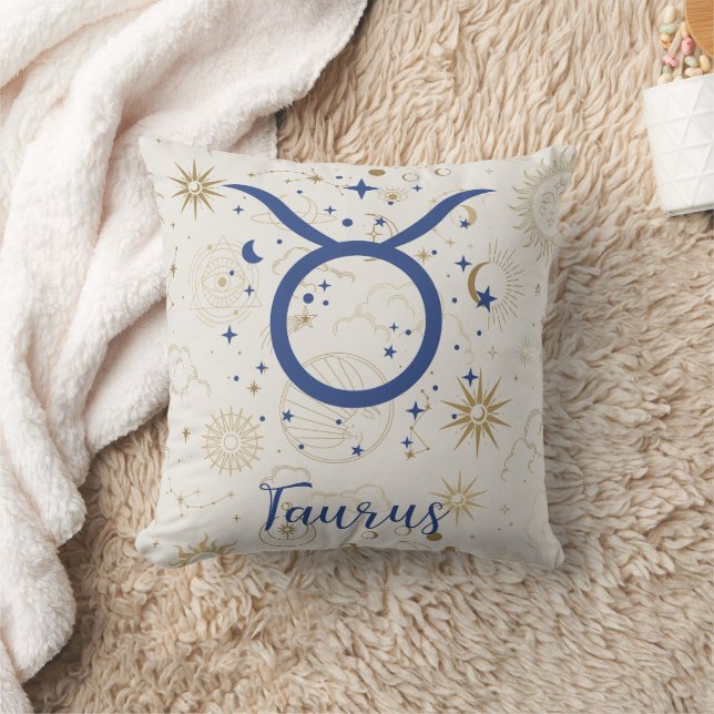 Taurus Throw Pillow (Blanket)