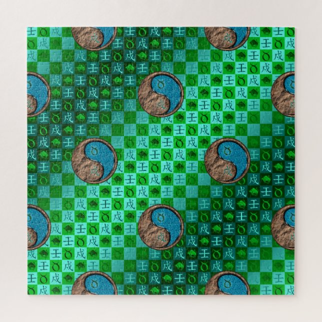 Taurus & Water Dog Jigsaw Puzzle (Vertical)