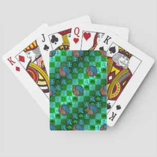 Taurus & Water Dog Playing Cards