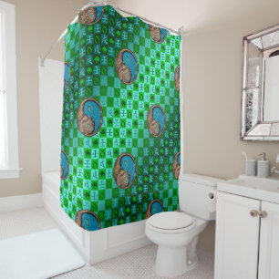 Taurus & Water Dog Shower Curtain