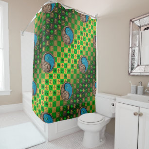 Taurus & Water Horse Shower Curtain