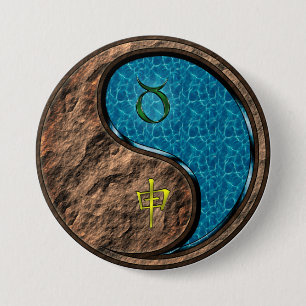 Taurus & Water Monkey 7.5 Cm Round Badge