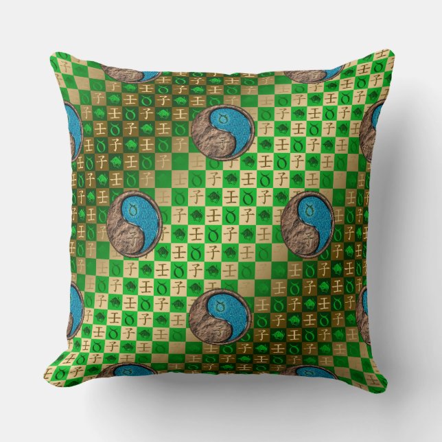 Taurus & Water Rat Cushion (Front)