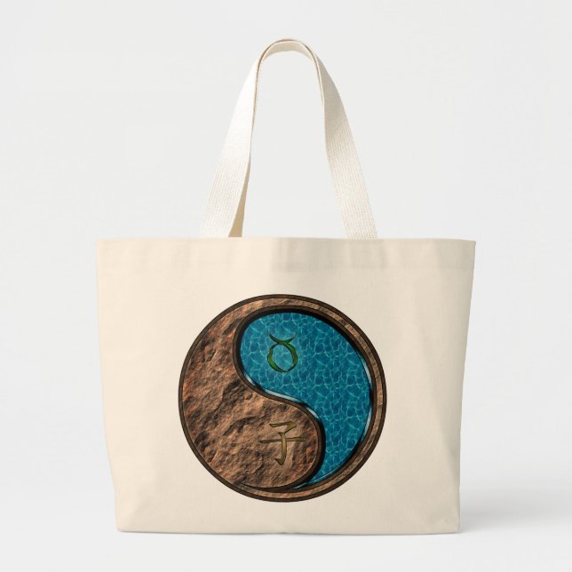 Taurus & Water Rat Large Tote Bag (Front)