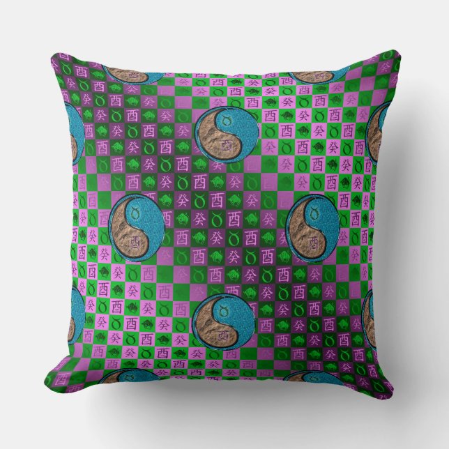 Taurus & Water Rooster Cushion (Front)