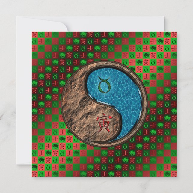 Taurus & Water Tiger Card (Front)