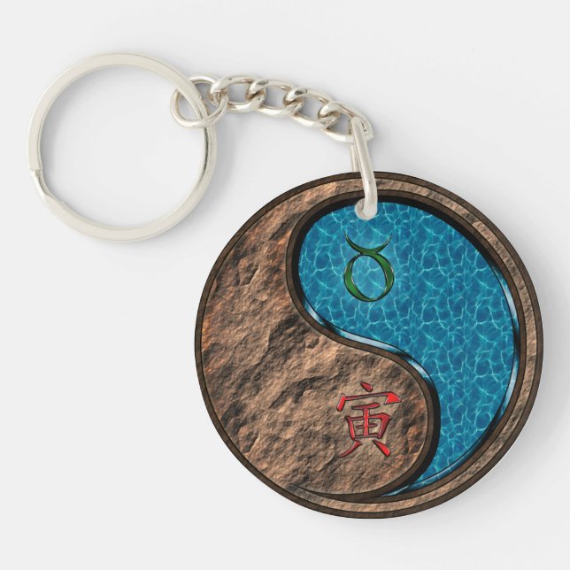 Taurus & Water Tiger Key Ring (Front)