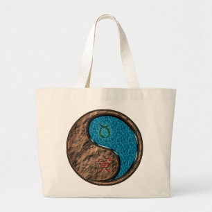 Taurus & Water Tiger Large Tote Bag