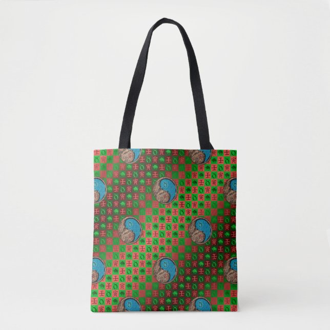 Taurus & Water Tiger Tote Bag (Front)