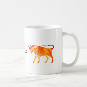 Taurus Watercolor Art Coffee Mug