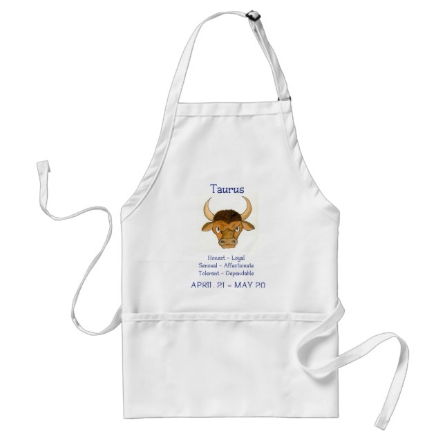 'Taurus' White Apron (Front)