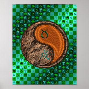 Taurus & Wood Dog Poster