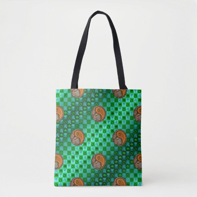 Taurus & Wood Dog Tote Bag (Front)