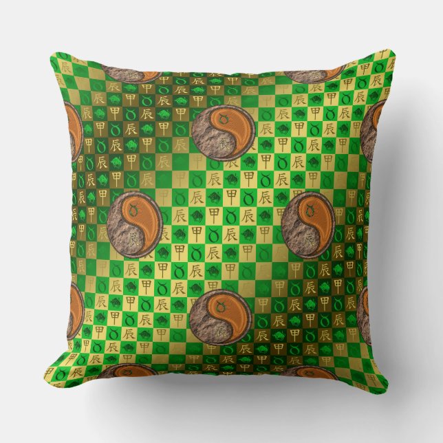 Taurus & Wood Dragon Cushion (Front)