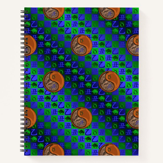 Taurus & Wood Ox Notebook (Front)