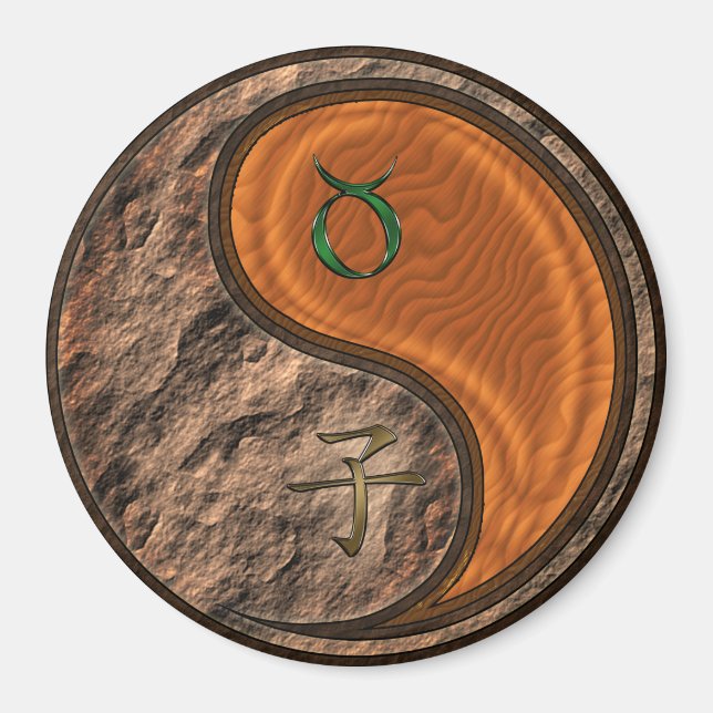 Taurus & Wood Rat Magnet (Front)