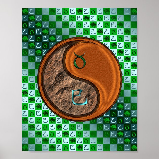 Taurus & Wood Snake Poster (Front)