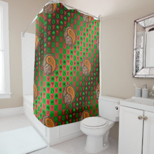 Taurus & Wood Tiger Shower Curtain