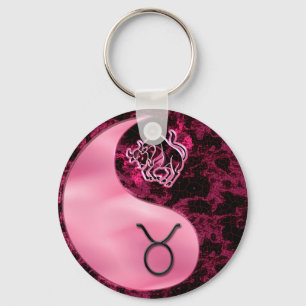 Taurus Yin Yand Key Ring