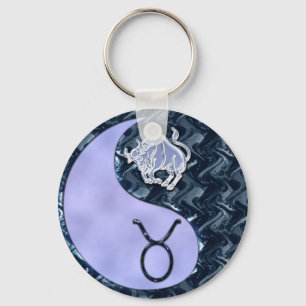 Taurus Yin Yang Key Ring