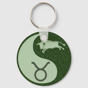 Taurus Yin Yang Key Ring