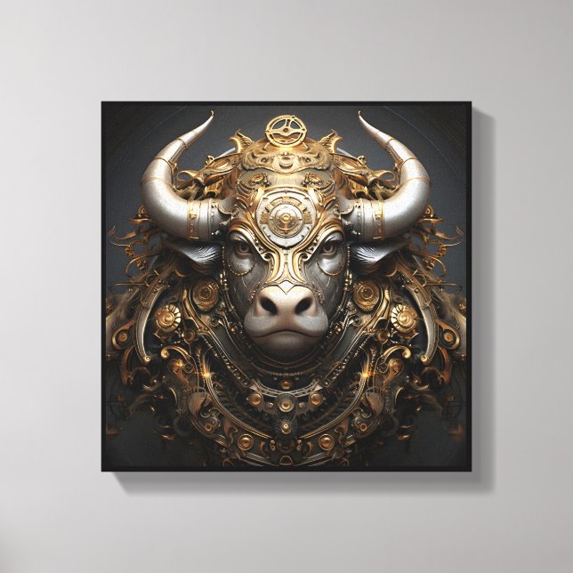 Taurus Zodiac Art Canvas (Front)