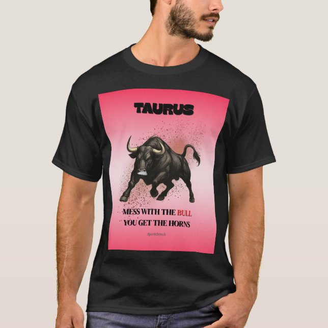 Taurus Zodiac Astrology Men’s T‑Shirt T-Shirt (Front)