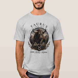 Taurus Zodiac Bull Vintage Men's T-Shirt